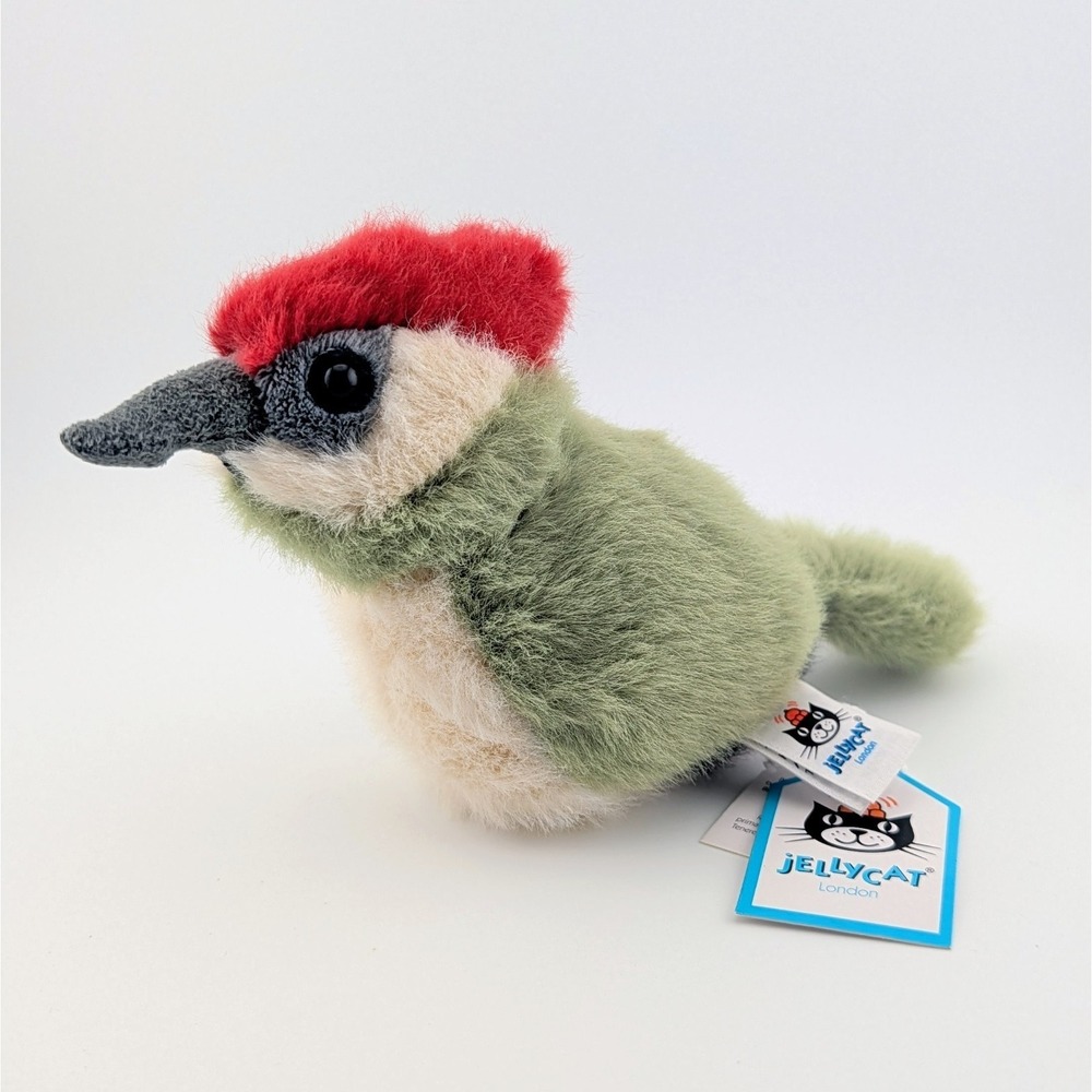Jellycat Birdling Woodpecker Soft Plush Toy NWT Bird Stuffed Animal BIR6WO
